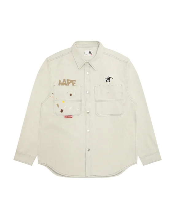 AAPE Logo long sleeve shirt