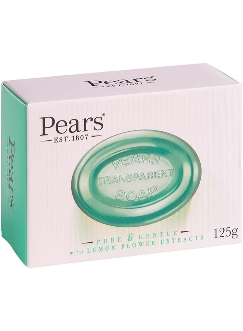 Pears Transparent Soap Pure and Gentle With Lemon Flower Extracts 125 G - Image 1