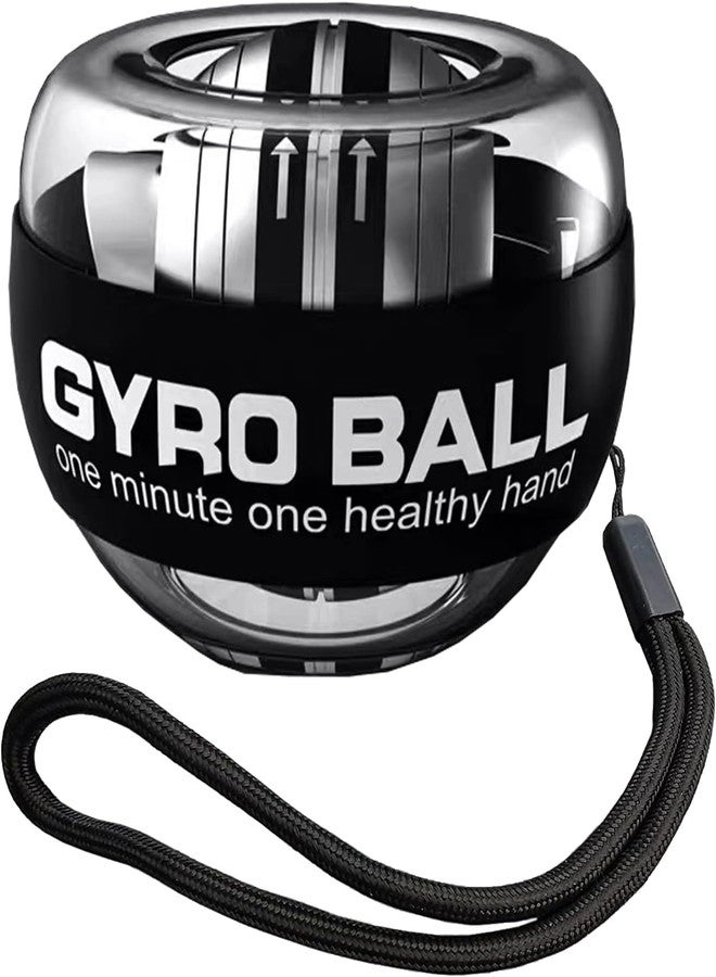 CHEENNY Gyro Ball Strength Forearm Exerciser Advanced Wrist | Hand Trainer for Grip Flexibility | Rehabilitation Ideal for Fitness | Sports, and Injury Recovery Black - Image 1