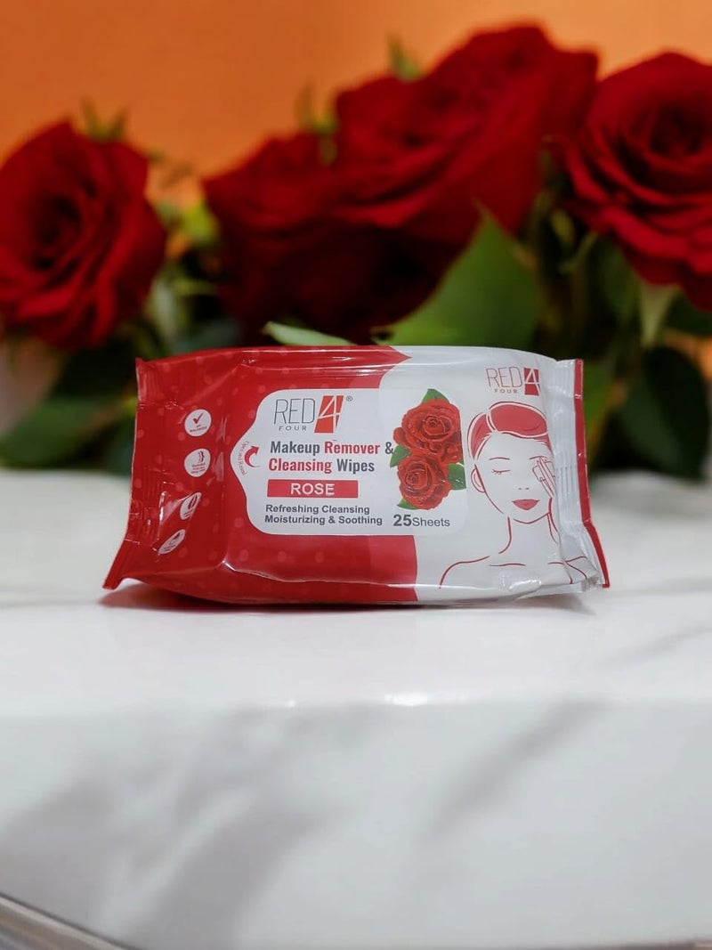 Clean Glow Makeup Remover Wipes Face Cleansing Wipes Hydrating Refreshing Makeup Remover Wipes Orange 25 Sheets - Image 1