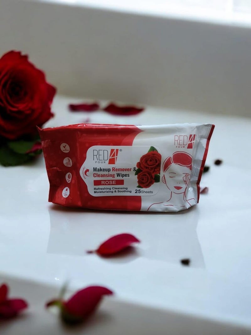 Clean Glow Makeup Remover Wipes Face Cleansing Wipes Hydrating Refreshing Makeup Remover Wipes Orange 25 Sheets - Image 5