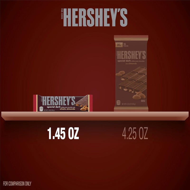 HERSHEY'S SPECIAL DARK Chocolate with Whole Almonds - 24 Count - Image 5