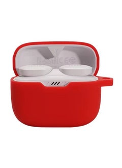 Case Cover For JBL T230NC TWS Wireless Earphone Silicone Protective Case Red