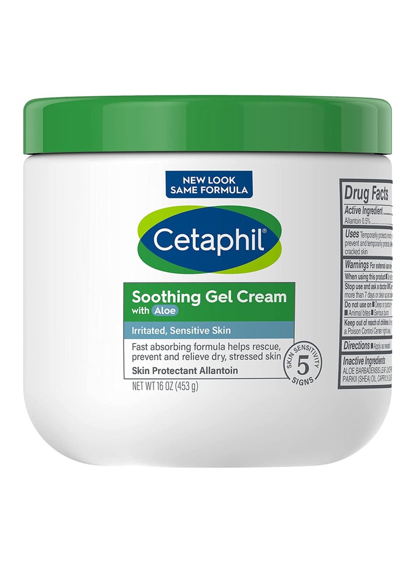 Cetaphil - Cetaphil Soothing Gel Cream with Aloe Instantly Soothes and Hydrates Sensitive Skin, 16 oz - Image 1
