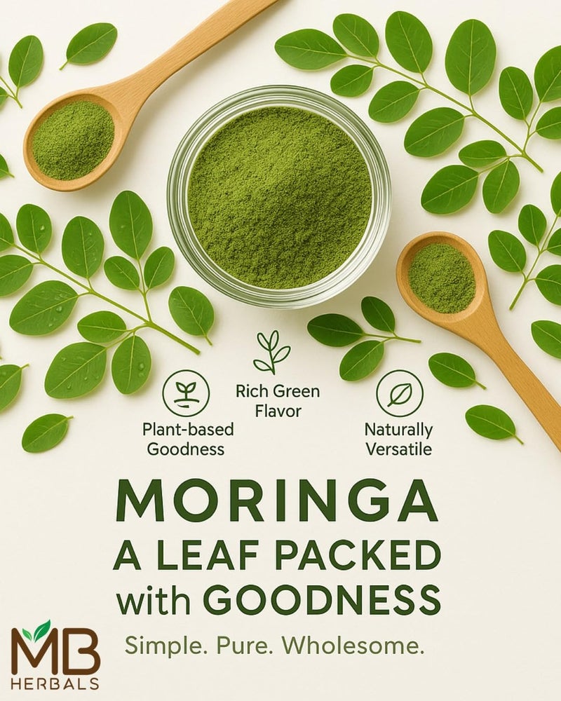 MB Herbals Moringa Leaf Powder 8 oz (227g / 0.5 LB) | 100% Pure Moringa Powder | Easily Mixes in Drinks & Smoothies | No Preservatives - Image 5