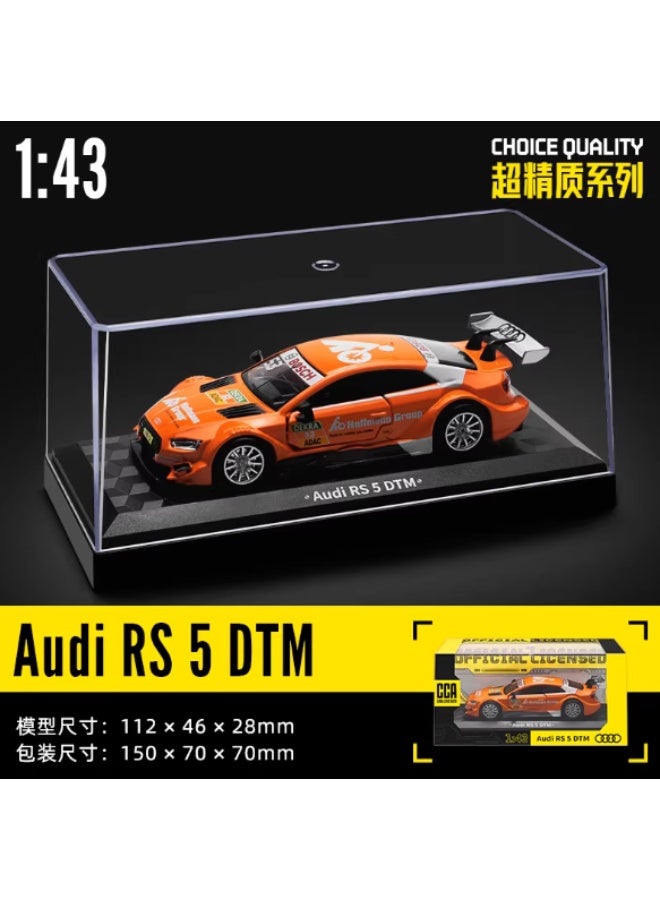 نموذج سيارة أودي RS5 DTM بمقياس 1:43 مصنوع من معدن الزنك مع صندوق عرض أكريليكي - Image 1