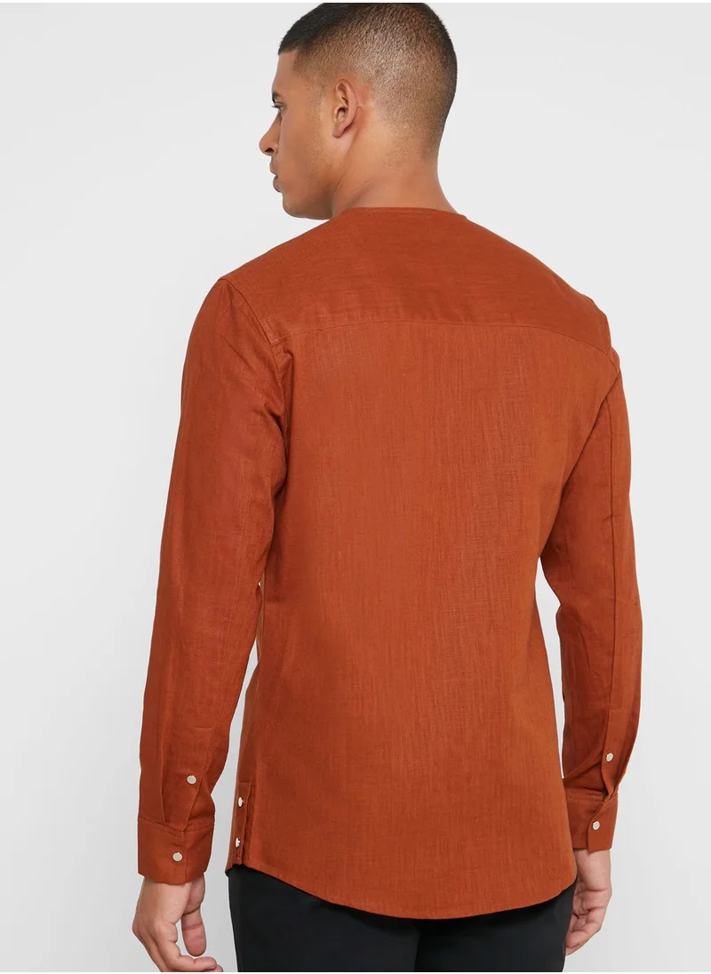 87Origins Zip Up Regular Fit Shirt