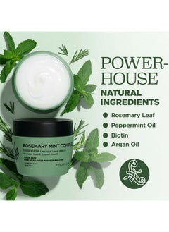 L LUSETA Luseta Rosemary Mint Hair Mask for Dry Damaged Hair Strengthening Hair Treatment for Thinning Hair Deep Nourishment for Split Ends, and Breakage Color Safe for All Hair Type 16.9oz  - Image 4