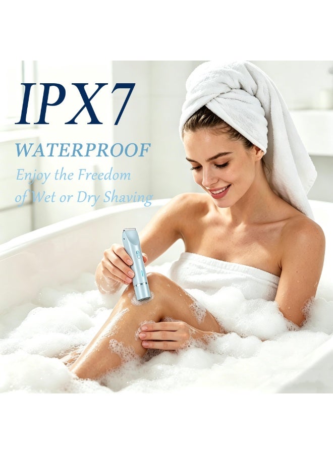 2in1 Electric Epilator Razors Painless Bikini Trimmer Facial Mustache Shavers Body Hair Trimmer for Women Facial Hair Remover - Image 3