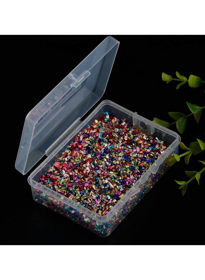 Cmidy Crushed Glass Irregular Metallic Mini Chips Sprinkles Chunky Glitter Multicolor 100G 0.5 2.5Mm For Nail Arts Craft Diy Vase Filler Epoxy Resin Mold Jewelry Making Decoration (Multicolor 0.5 2.5Mm) - Image 3