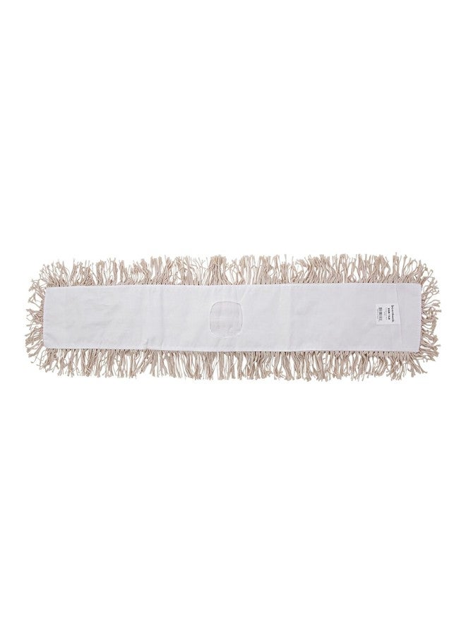 boardwalk Unisan Boardwalk 1348 Industrial Dust Mop Head, Hygrade Cotton, 48w x 5d, White - Image 1