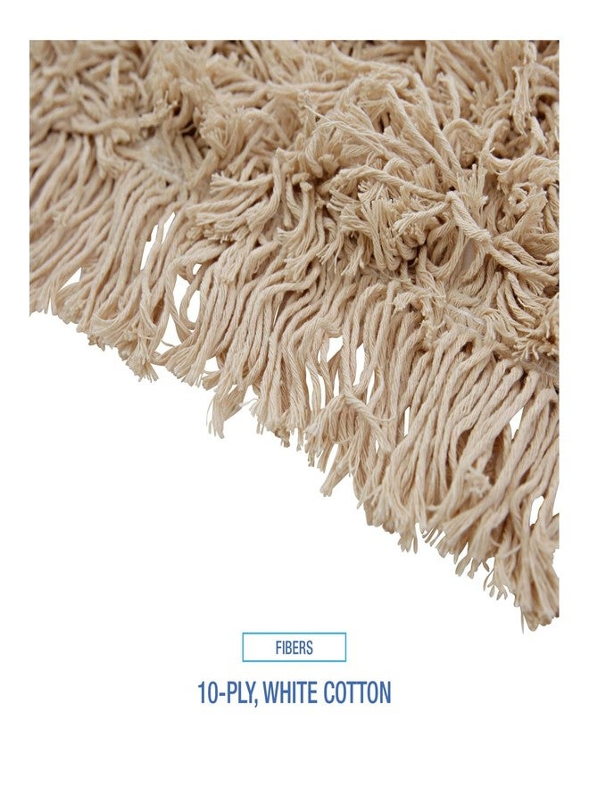 boardwalk Unisan Boardwalk 1348 Industrial Dust Mop Head, Hygrade Cotton, 48w x 5d, White - Image 3