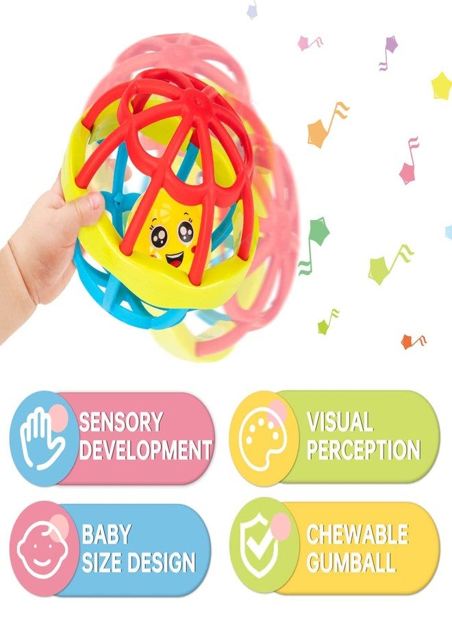 Mummy Please Baby Teething Rattle Toy, BPA Free, Silicone Loops with Rattling Sound, Multicoloured (Baby Rattle 2Pc Combo) - Image 5