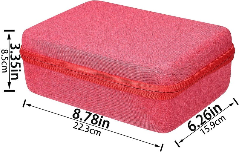 Co2Crea حقيبة حمل صلبة بديلة لـ Zoom FOUR بيس غيتار معالج مؤثرات متعددة (حقيبة Zoom G1X B1X A1X FOUR غيتار، حقيبة حمراء) - Image 5