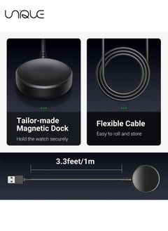 Unique Smart Watch Charger, Compatible with Samsung Galaxy Watch 4/3/Active 2/Active Charger, Replacement USB Charging Cable Cord Dock for Samsung Galaxy Watch 4/Galaxy Watch 3  - Image 3