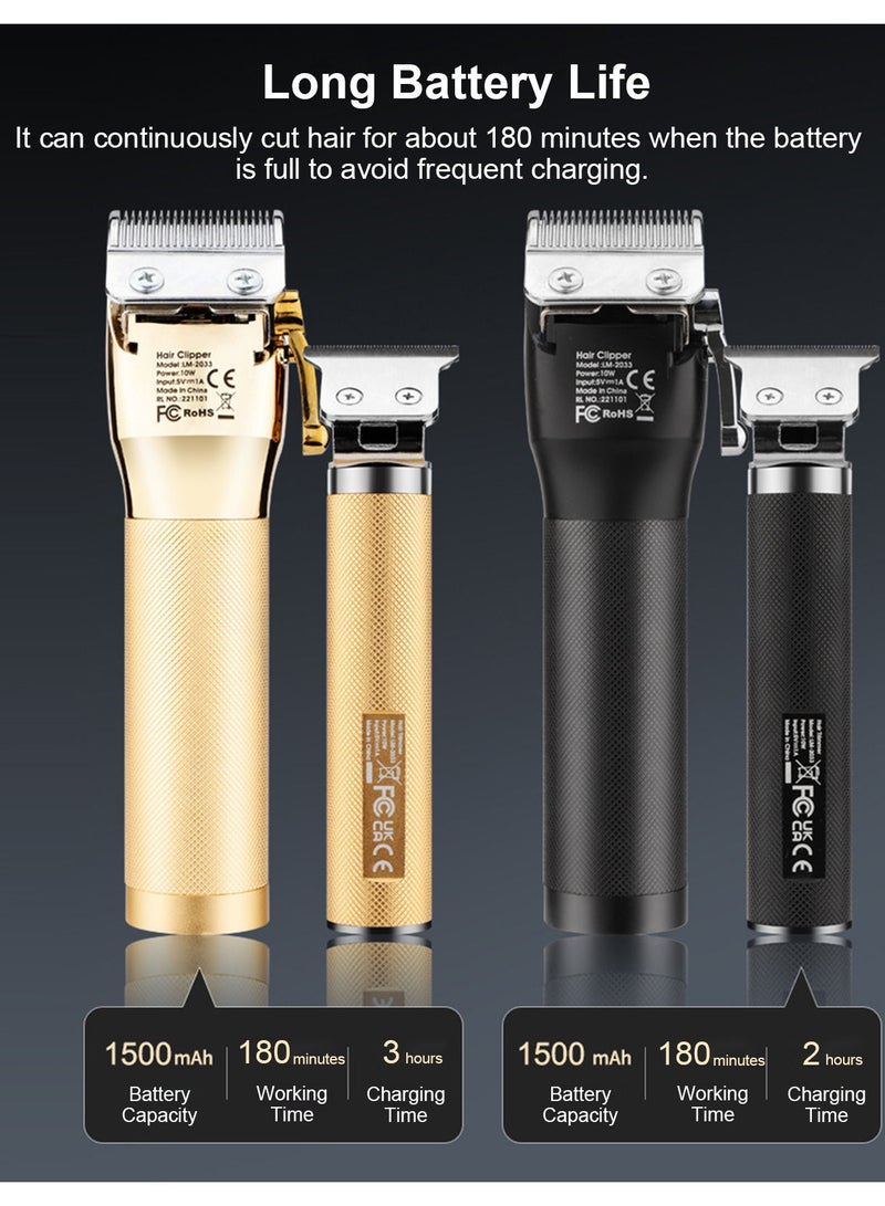 مقص شعر كهربائي بدون سلك مجموعة قص شعر للرجال مع 16 مشط توجيهي مجموعة تصفيف وتجميل الشعر رداء قص الشعر مشط شعر للاستخدام المنزلي وصالونات الحلاقة - Image 2