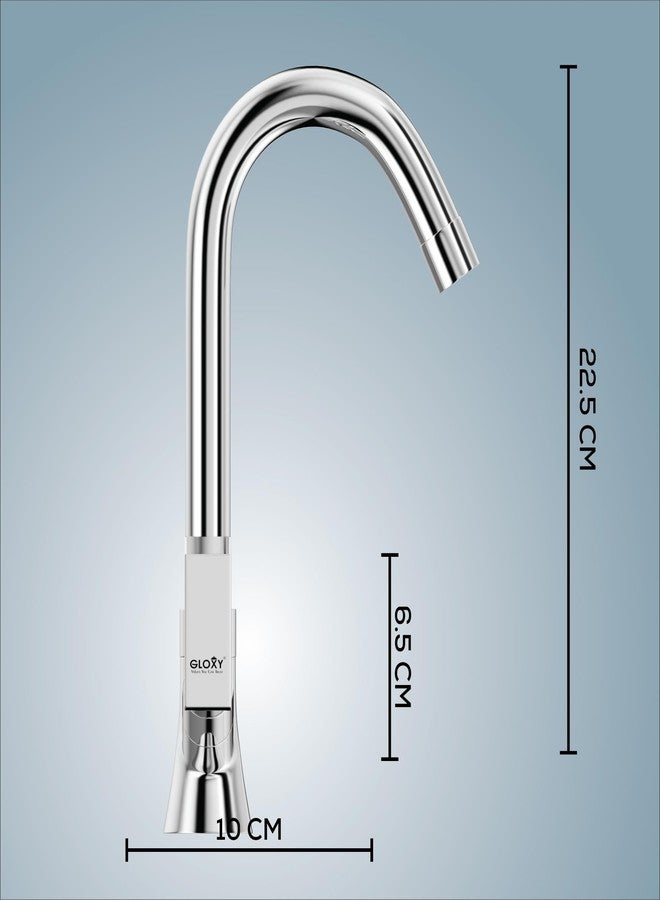 Gloxy Premium Brass Centre Hole Mixer Tap for Bathroom with Chrome Finish - Mixer Faucet for Wash Basin with Jet+ Lever - Provision for Hot & Cold Water - Wash Basin Tap for Bathroom Kitchen Sink - Image 2