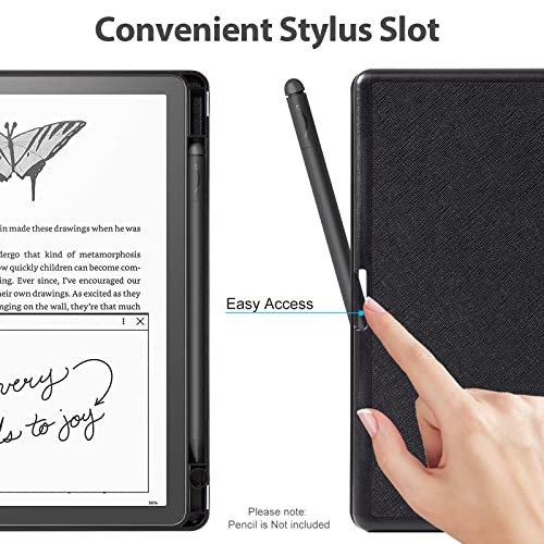 CoBak Case for Kindle Scribe - All New PU Leather Cover with Auto Sleep Wake Feature for Kindle Scribe 10.2" 2022 & 2024 Released with Pen Holder - Image 3