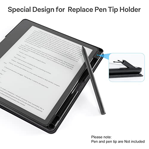 CoBak Case for Kindle Scribe - All New PU Leather Cover with Auto Sleep Wake Feature for Kindle Scribe 10.2" 2022 & 2024 Released with Pen Holder - Image 2