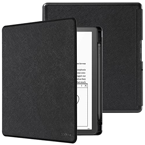 CoBak Case for Kindle Scribe - All New PU Leather Cover with Auto Sleep Wake Feature for Kindle Scribe 10.2" 2022 & 2024 Released with Pen Holder - Image 1