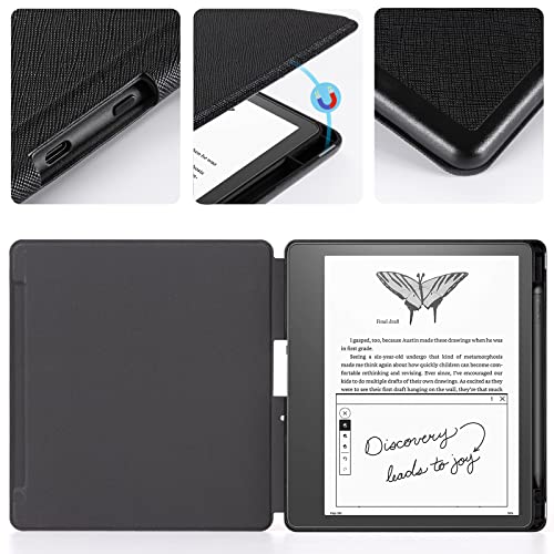 CoBak Case for Kindle Scribe - All New PU Leather Cover with Auto Sleep Wake Feature for Kindle Scribe 10.2" 2022 & 2024 Released with Pen Holder - Image 4
