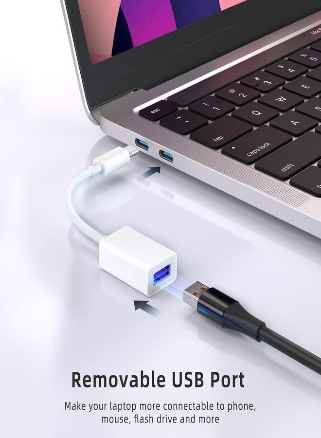 MAXAUX USB C to USB 3.0 Adapter [2 Pack], USB C Male to USB Female OTG Cable Thunderbolt3 to USB Adapter Compatible with MacBook Pro/Air, iPhone 16 Pro Max/16 Plus/16/15, Galaxy S24/S23/S22/S21 - Image 3