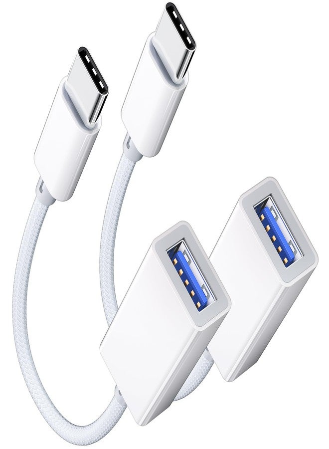 MAXAUX USB C to USB 3.0 Adapter [2 Pack], USB C Male to USB Female OTG Cable Thunderbolt3 to USB Adapter Compatible with MacBook Pro/Air, iPhone 16 Pro Max/16 Plus/16/15, Galaxy S24/S23/S22/S21 - Image 1