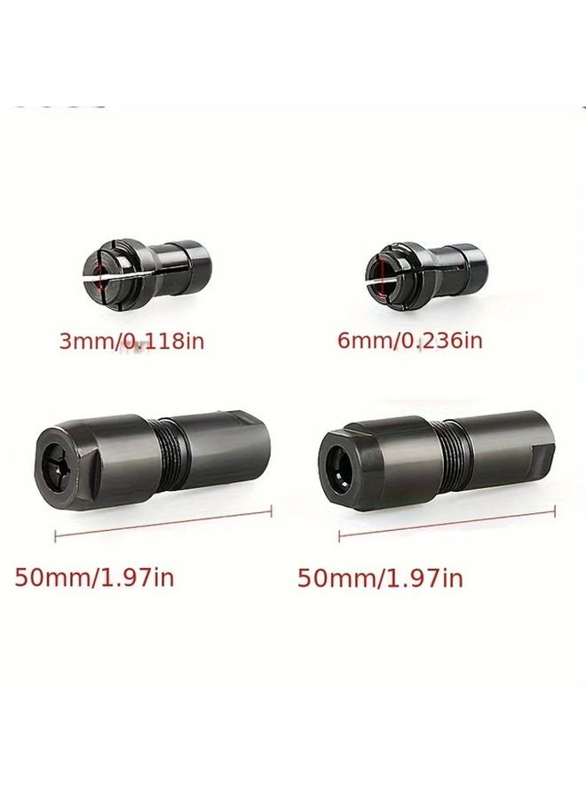 One Set 4pcs 3Mm 6Mm Electric Angle Grinder Adapter Multifunctional Metal Spindle Converter No Power Required For DIY Home Improvement - Image 4