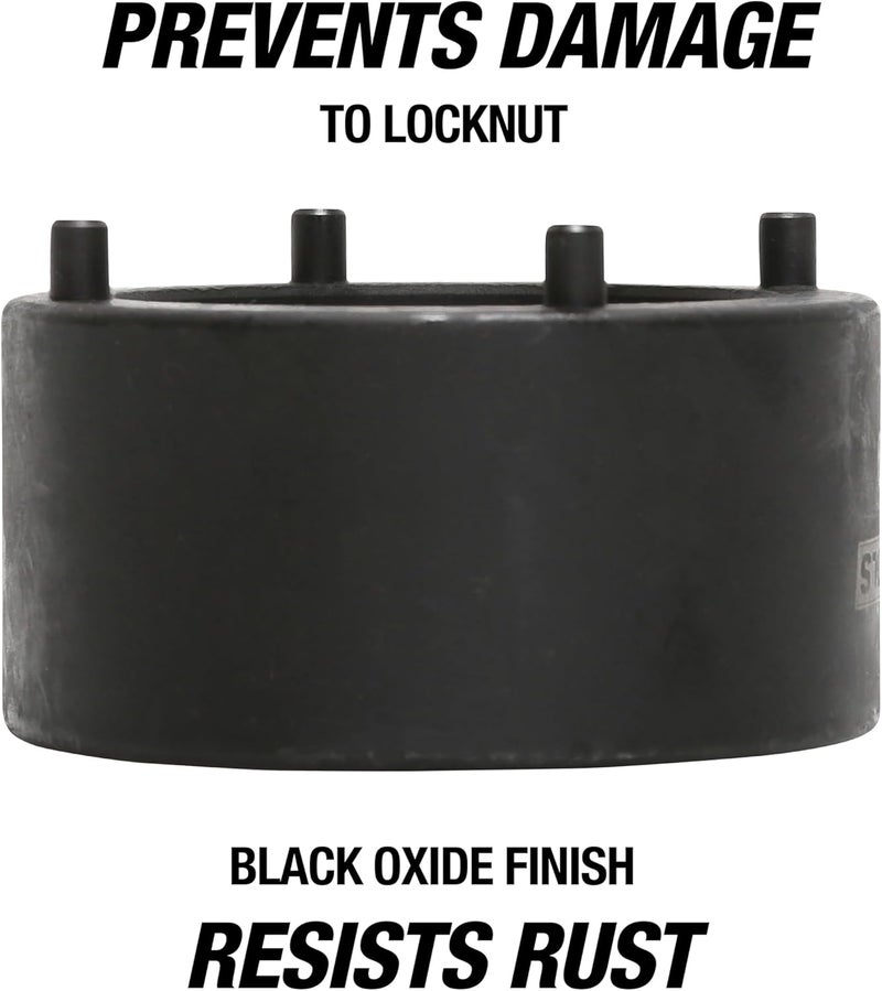 OEMTOOLS 25969 Toyota 4 Pin Hub Locknut Socket, Removes and Installs Locknuts on Tacoma, 4Runner, and T100 4WD, 1/2 Inch Drive, Solid Pin Design, Prevents Locknut Damage - Image 4