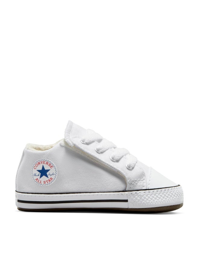 Converse Baby Chuck Taylor All Star Cribster, White/Natural Ivory/White, 4 Infant - Image 1