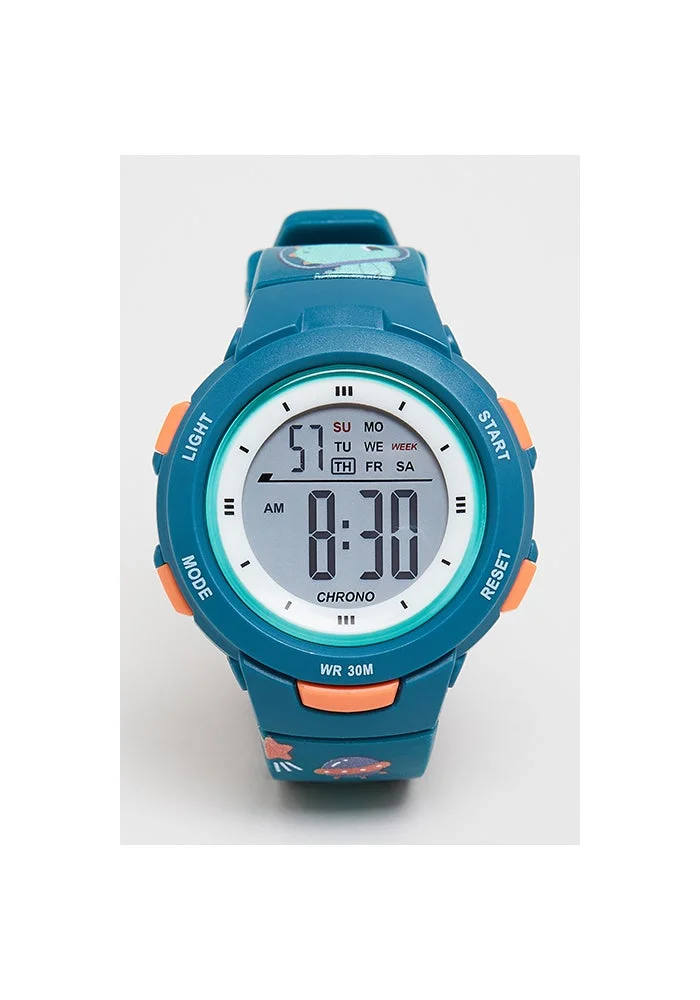 أر أند بي Round Dial Digital Watch