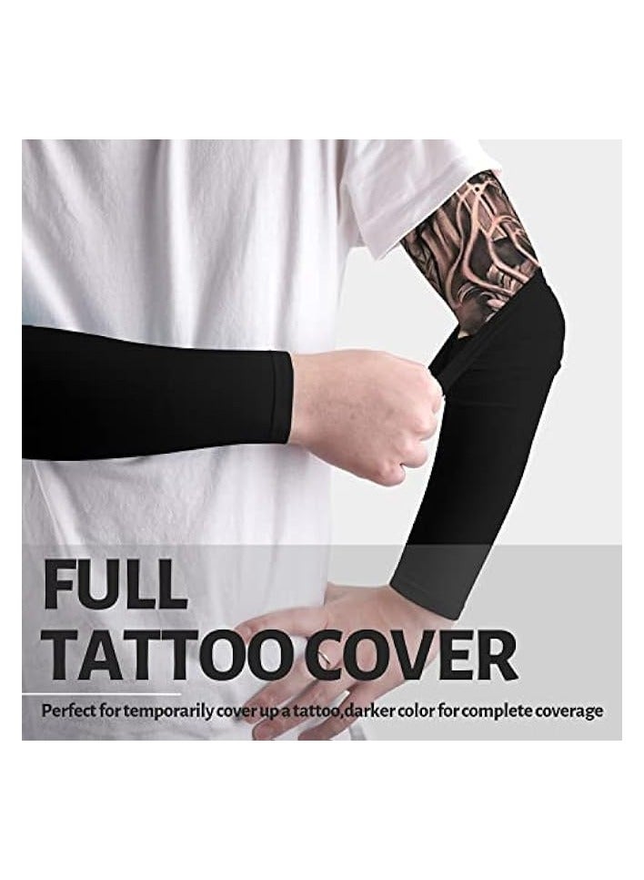 PROMASS UV Sun Protection Arm Sleeves for Men & Women - Tattoo Cover Up - UPF 50 Cooling Sleeve for Golf, Cycling - Image 4