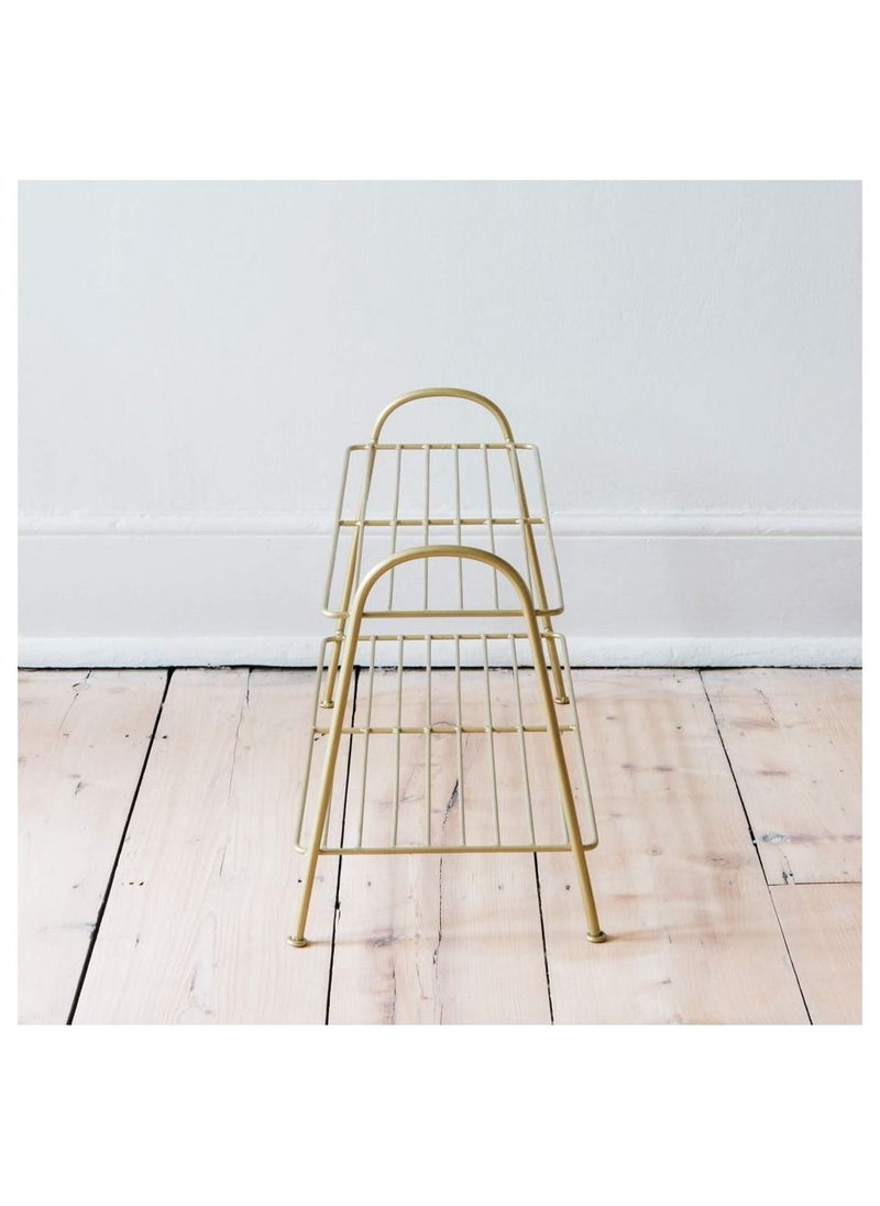 Generic 2 Tiers Shoe Racks Standing  Slippers Shelf gold  - Image 4