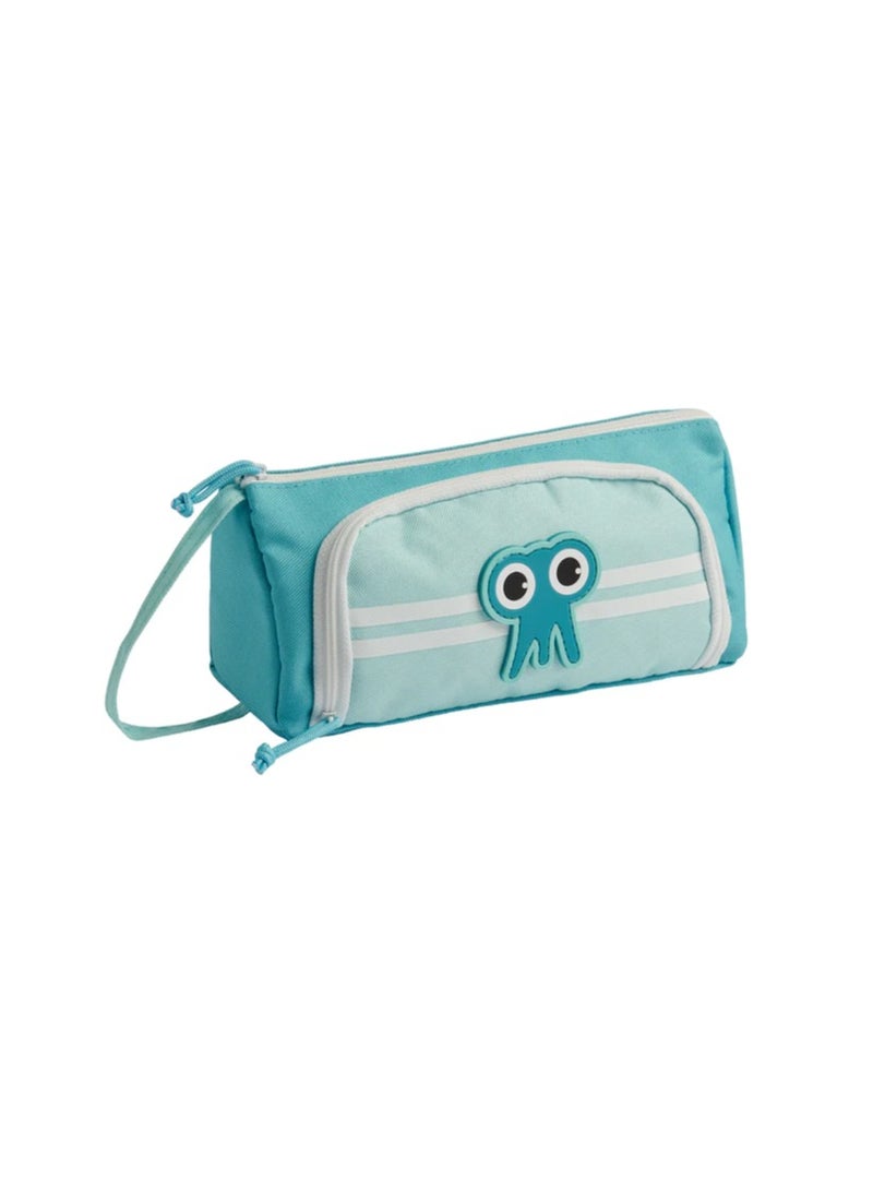Tinc Blue Zippered Pencil Case Cute Design - Image 4