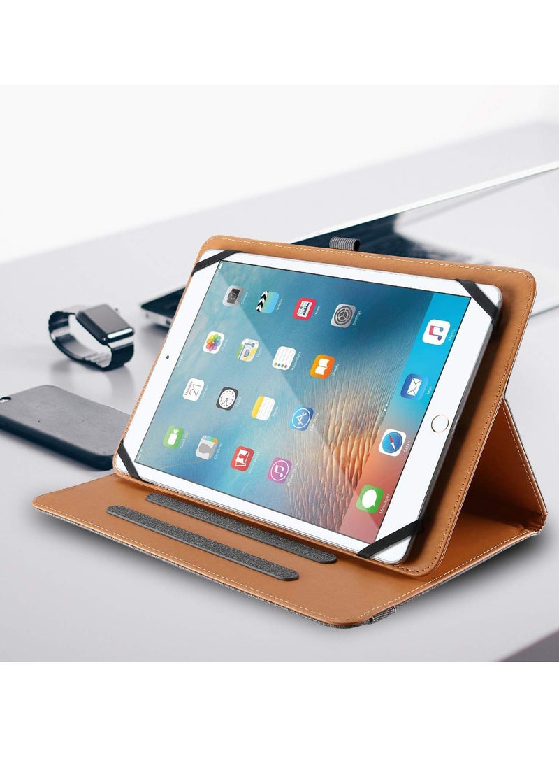 Procases Universal Case for 10 inch Tablet Stand Folio Universal Tablet Case Protective Cover Touch Screen Tablet with Adjustable Fixing Band and Multiple Viewing Angles Grey - Image 5