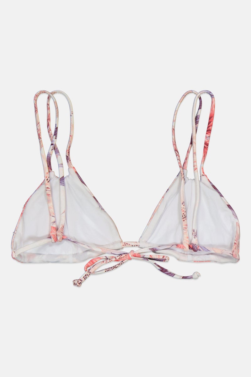 Billabong Kids Girl Floral Print Top Bikini, Multicolor - Image 2