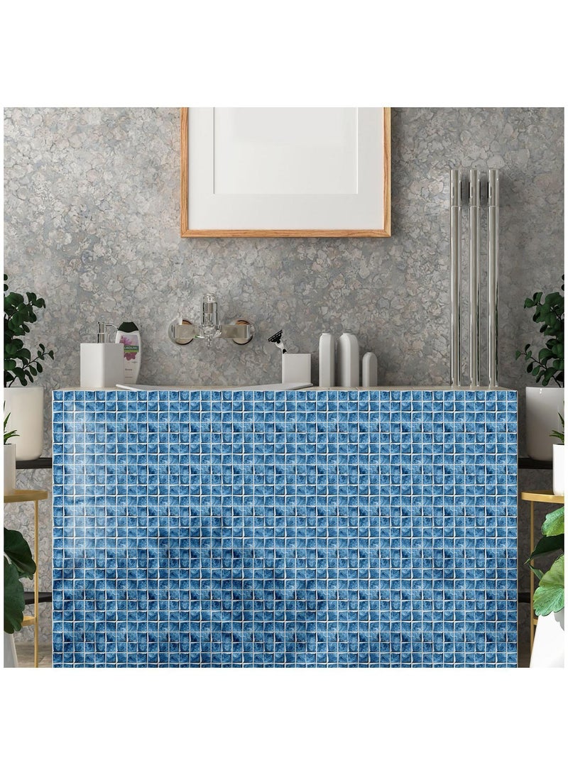 general 10 Pcs 3D Mosaic Pattern Printed Self Adhesive Wallpaper 10x10x1cm - Image 2