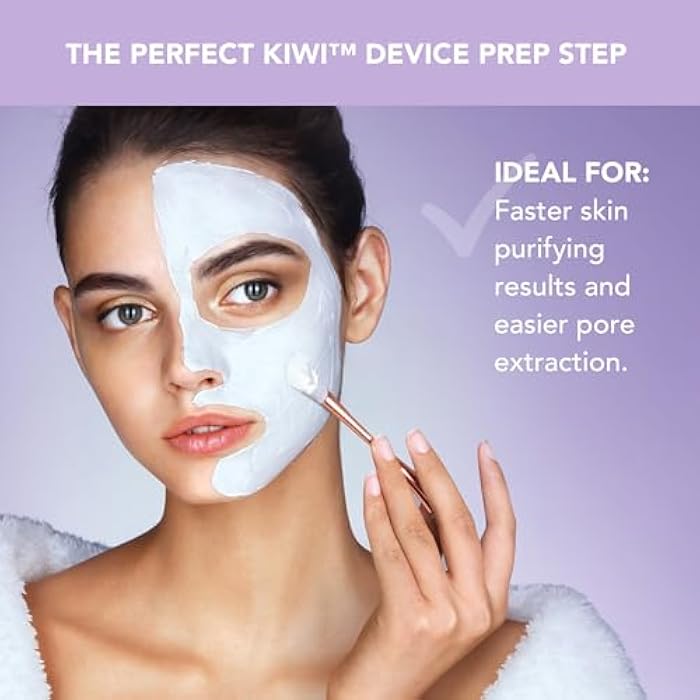 FOREO KIWI Active Pore & Blackhead Mask, 3.5 oz - Blackhead Remover - Clay Mask & moisturizing Jojoba Oil - Pore Minimizer - Skin Purifying & Detox Face Mask - Vegan & Cruelty-free - All Skin Types - Image 3