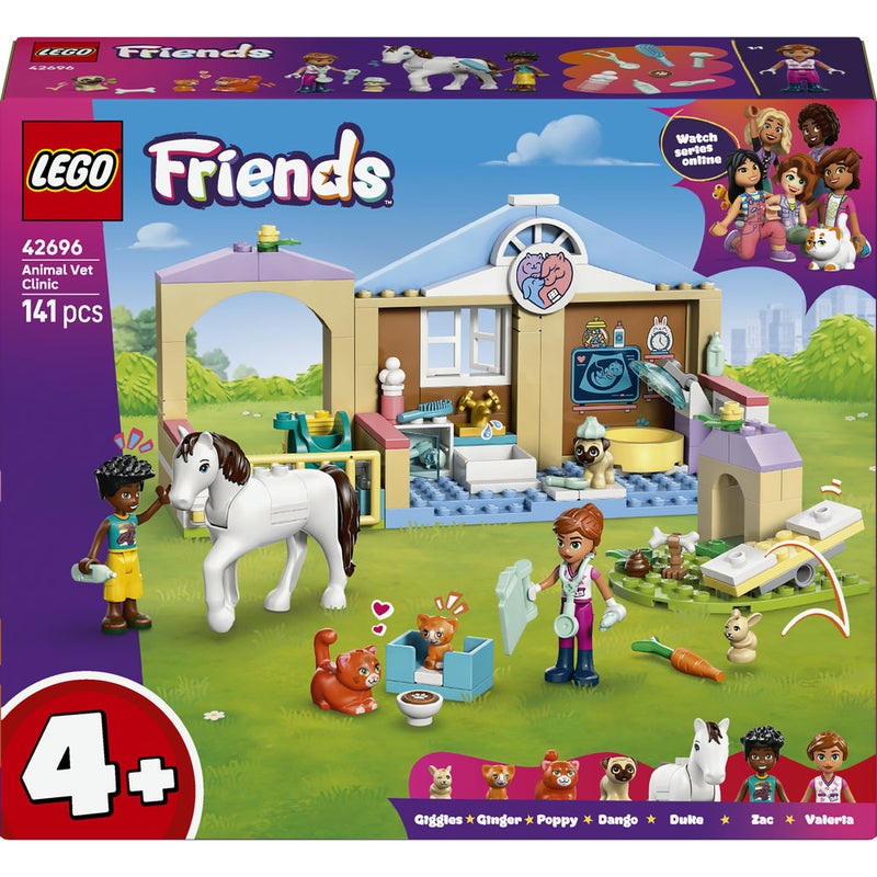 LEGO Friends Animal Vet Clinic with Toy Horse Stable 42696 (Age 4+, 141 Pieces) - Image 2