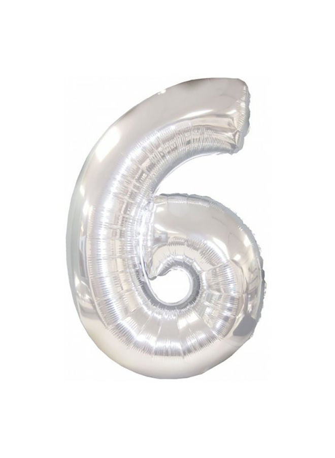 إسكدنيا بالون من القصدير على شكل رقم 6 126.09 x 76.50سم