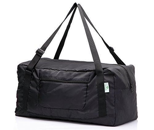 HOLYLUCK Foldable Travel Duffel Bag For Women & Men Luggage Great for Gym (black) One_Size - Image 1