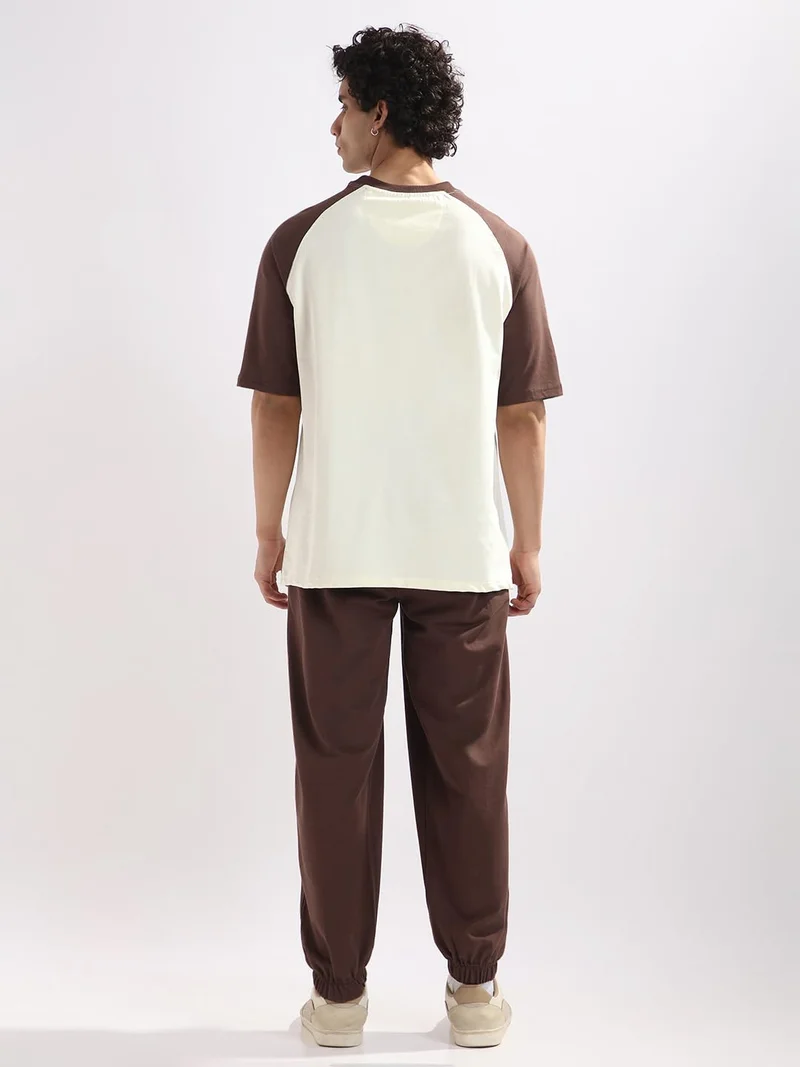 Nobero  NOBERO Men Colorblock Co-ord Set in Arctic Wolf for Men | Best Price UAE