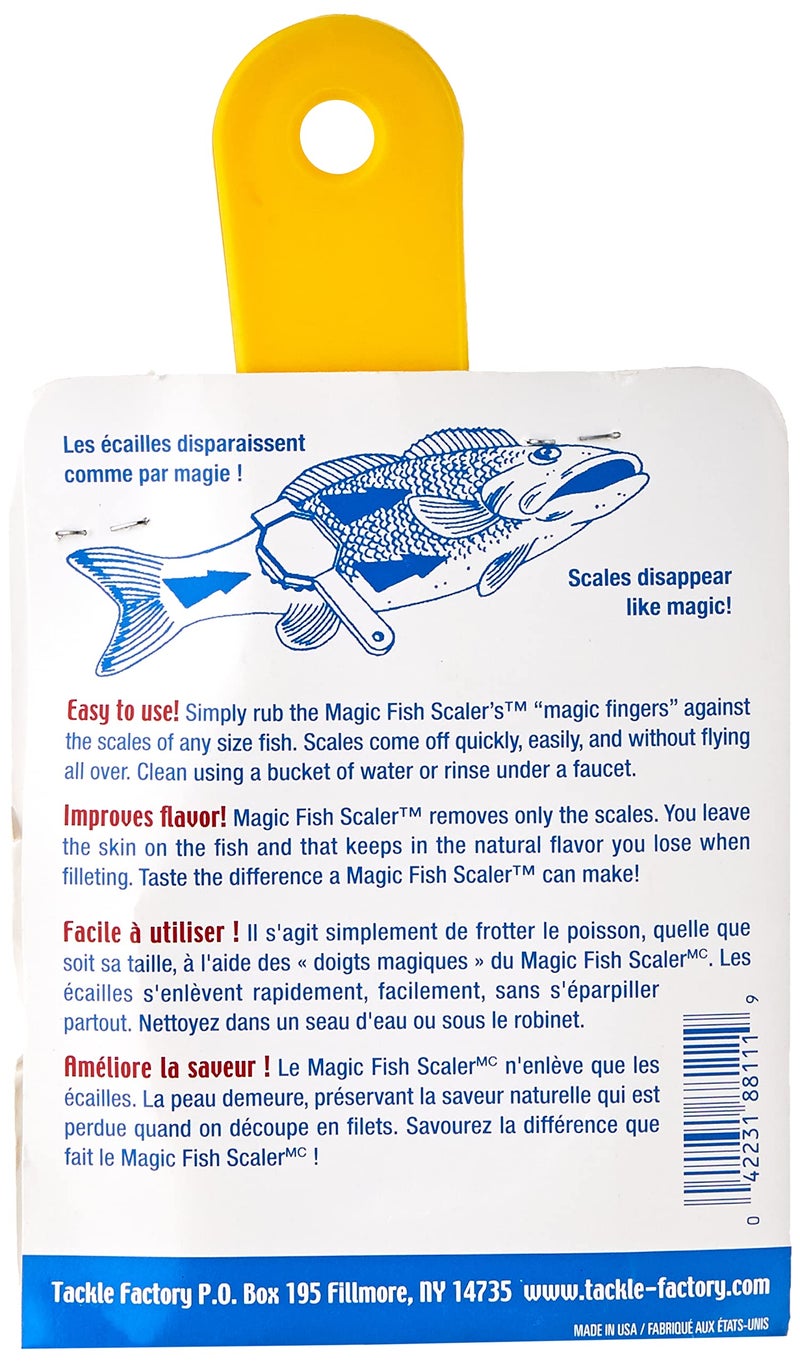 Tackle Factory Big Norm-Feets 88111 Magic Fish Scaler, White - Image 2