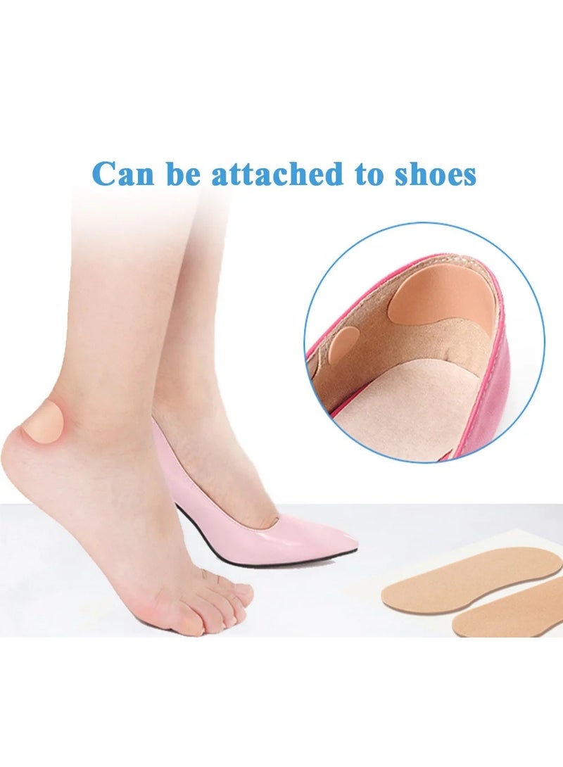 (4 قطع) وسادات كعب صفراء مضادة للاحتكاك للكعب العالي – حشوات أحذية للوقاية من البثور - Image 2