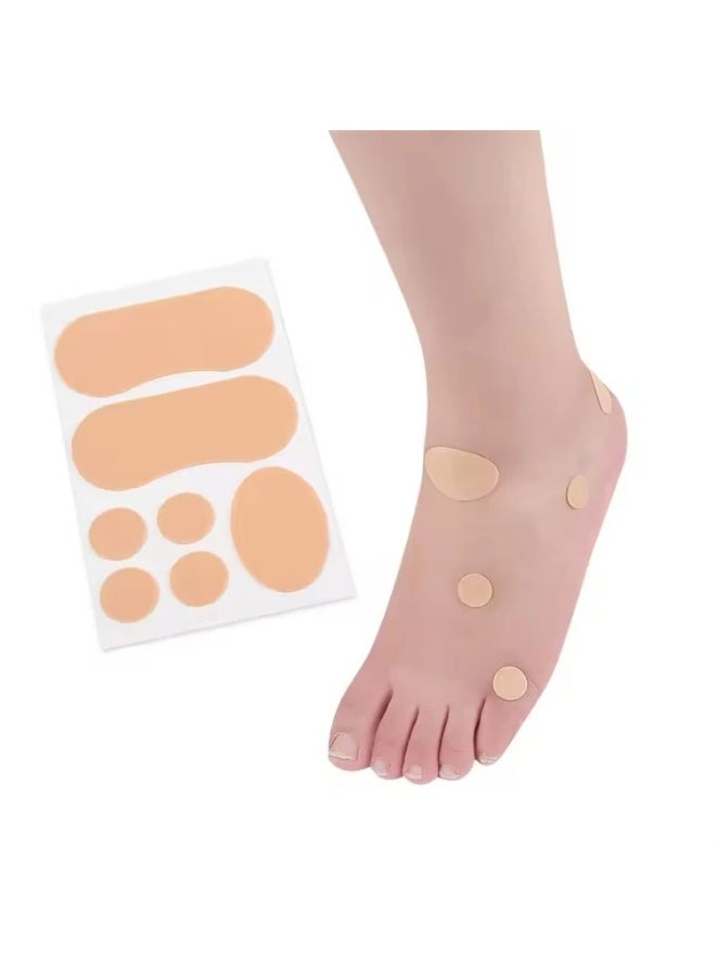 (4 قطع) وسادات كعب صفراء مضادة للاحتكاك للكعب العالي – حشوات أحذية للوقاية من البثور - Image 1