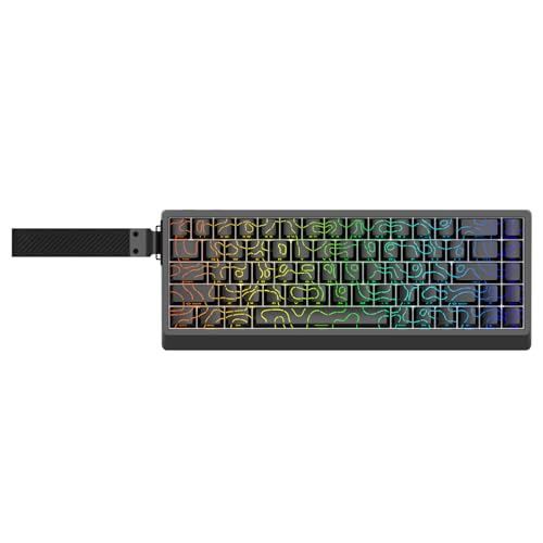 IROK ND68PRO 68 Keys Wired Magnetic Switch Keyboard, 0.001MM RT Accuracy, 8KHZ Polling Rate/Latency As 0.08MS/256KHZ Single Key Scan Rate/ARGB，Hot Swappable,Gasket Structure Gaming Keyboard(Black) - Image 1