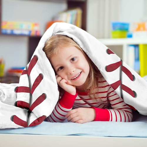 KING DARE Baseball Blanket, Soft Fleece Throw for Kids, Unique Baseball Gifts Ideas for Boys & Girls Aged 5-12, 50x60 Inch - Image 3