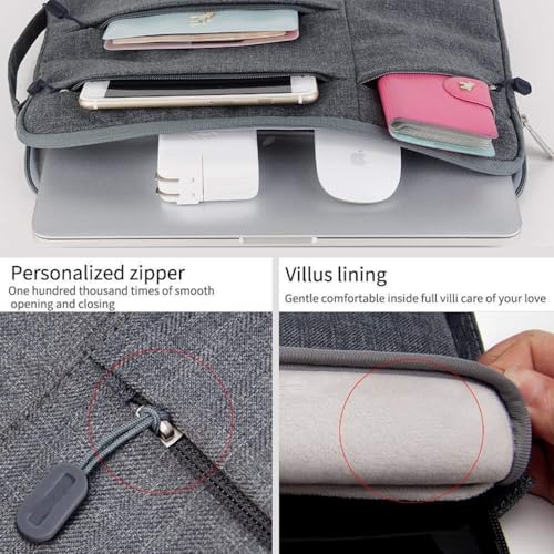 Moca حافظة لابتوب واقية من MOCA لأجهزة 13 بوصة New MacBook Air M4 A3240 2025, M3 A3113, M2 A2681, M1 A2337 | 13" MacBook Pro M2/M1 A2338 A2251 | 13" iPad Pro M5 / iPad Air M3 حقيبة كمبيوتر - Image 4