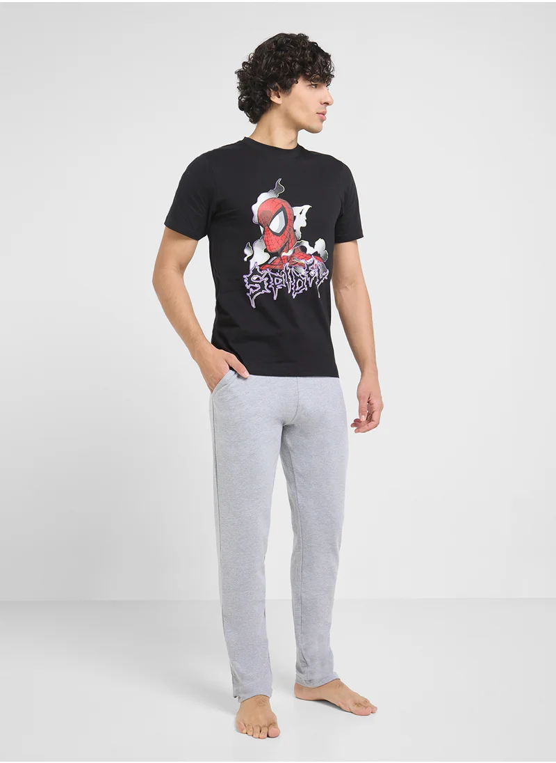 MARVEL Nightwear T-Shirt & Pants Set