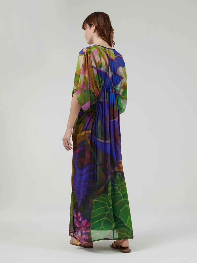 leem Floral Print Kaftan